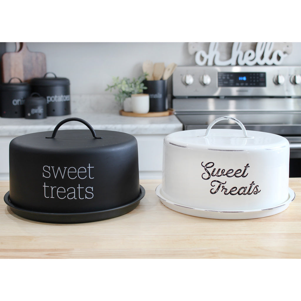 Enamelware Black Cake Cover - sh2185ah1