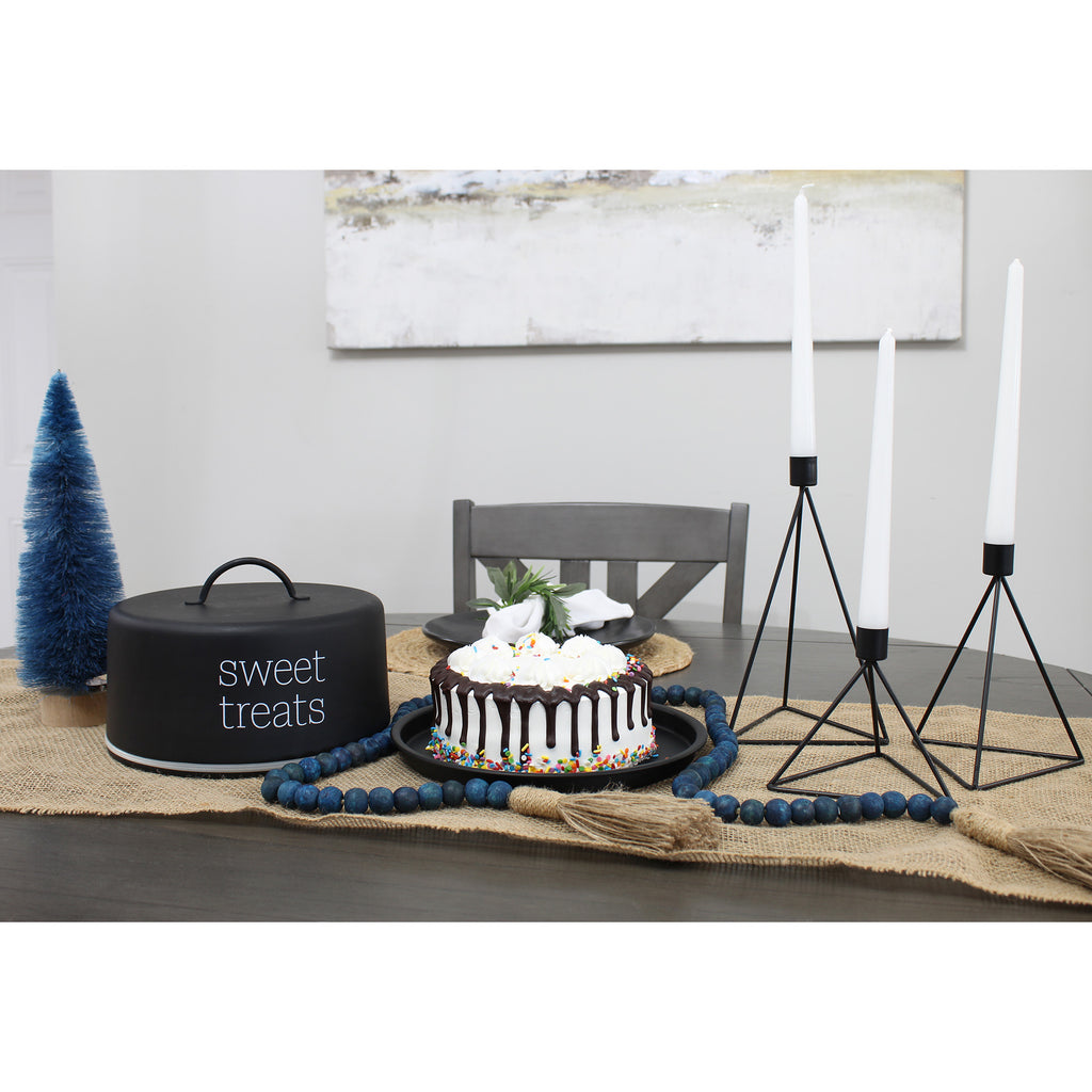 Enamelware Black Cake Cover - sh2185ah1