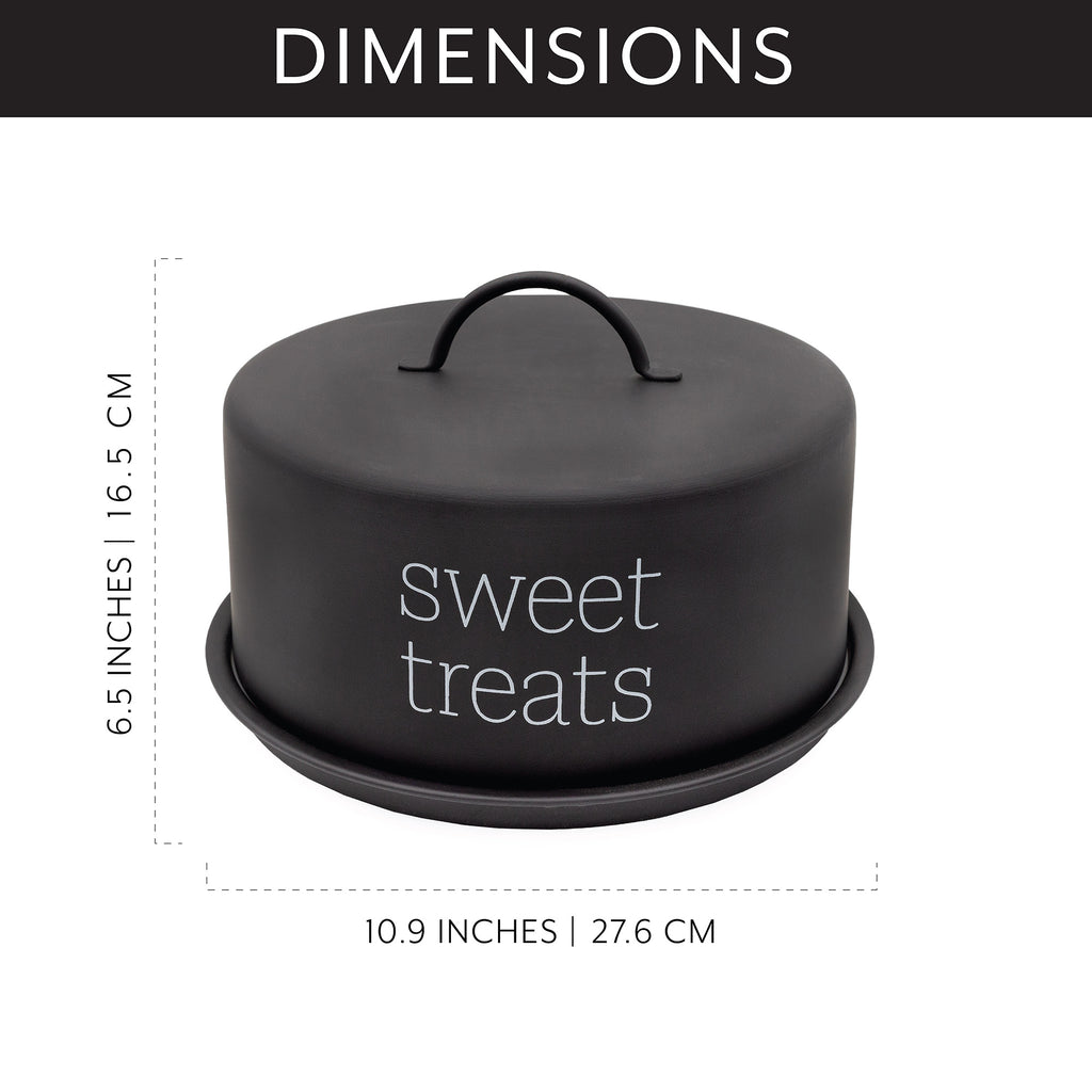 Enamelware Black Cake Cover (Case of 6) - 6X_SH_2185_CASE