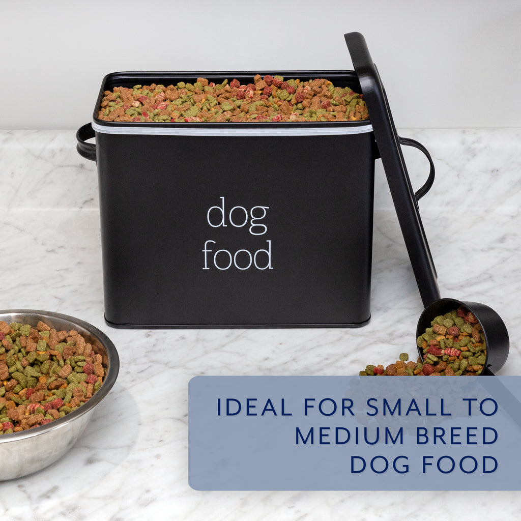 Retro Dog Food Canister (Black, Case of 6) - 6X_SH_2186_CASE