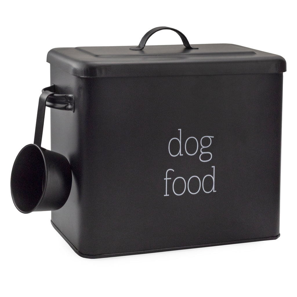 Retro Dog Food Canister (Black, Case of 6) - 6X_SH_2186_CASE