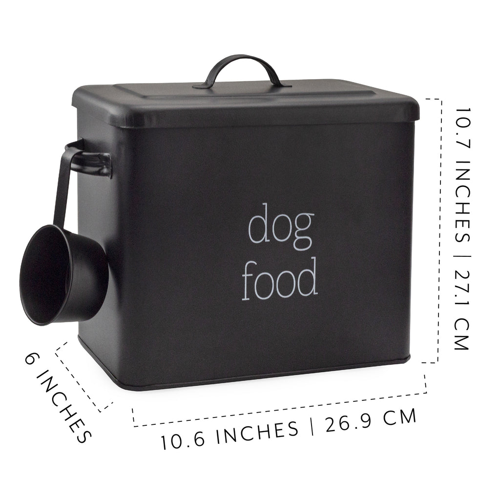 Retro Dog Food Canister (Black, Case of 6) - SH_2186_CASE