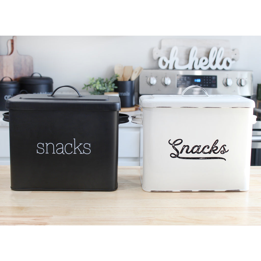 Black Enamel Snack Bin - sh2189ah1