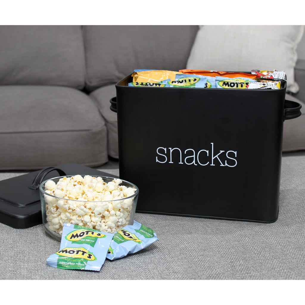 Black Enamel Snack Bin (Case of 6) - 6X_SH_2189_CASE