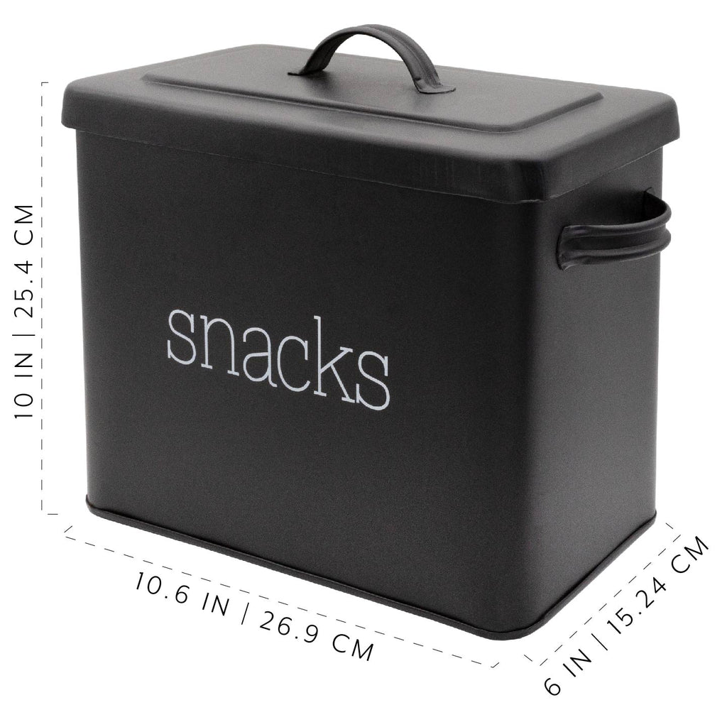 Black Enamel Snack Bin (Case of 6) - 6X_SH_2189_CASE