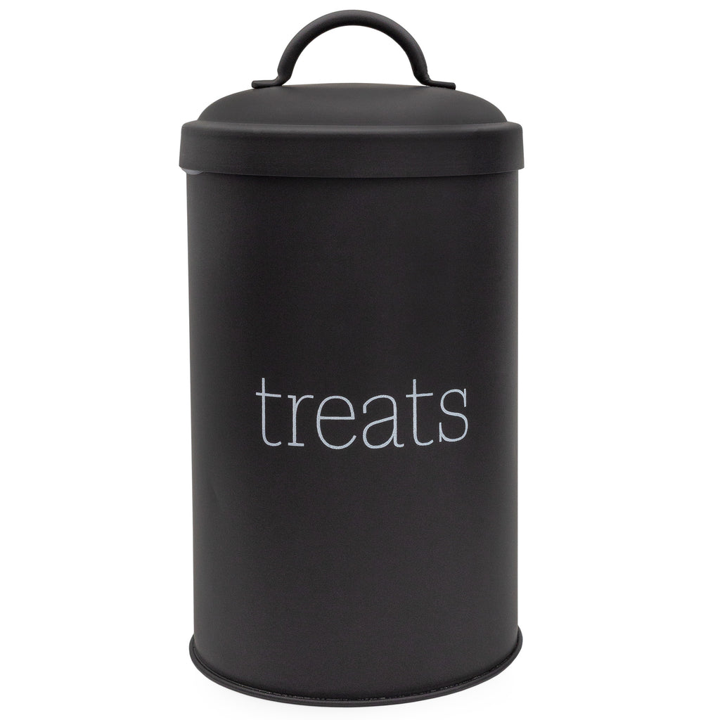 Enamelware Dog Treat Jar (Black, Case of 16) - 16X_SH_2191_CASE