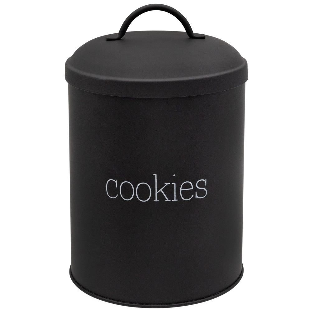 Black Enamelware Cookie Jar (Case of 9) - 9X_SH_2192_CASE