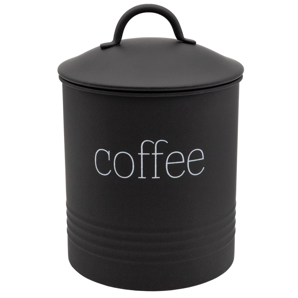 Enamelware Black Coffee Canister (Case of 12) - 12X_SH_2201_CASE