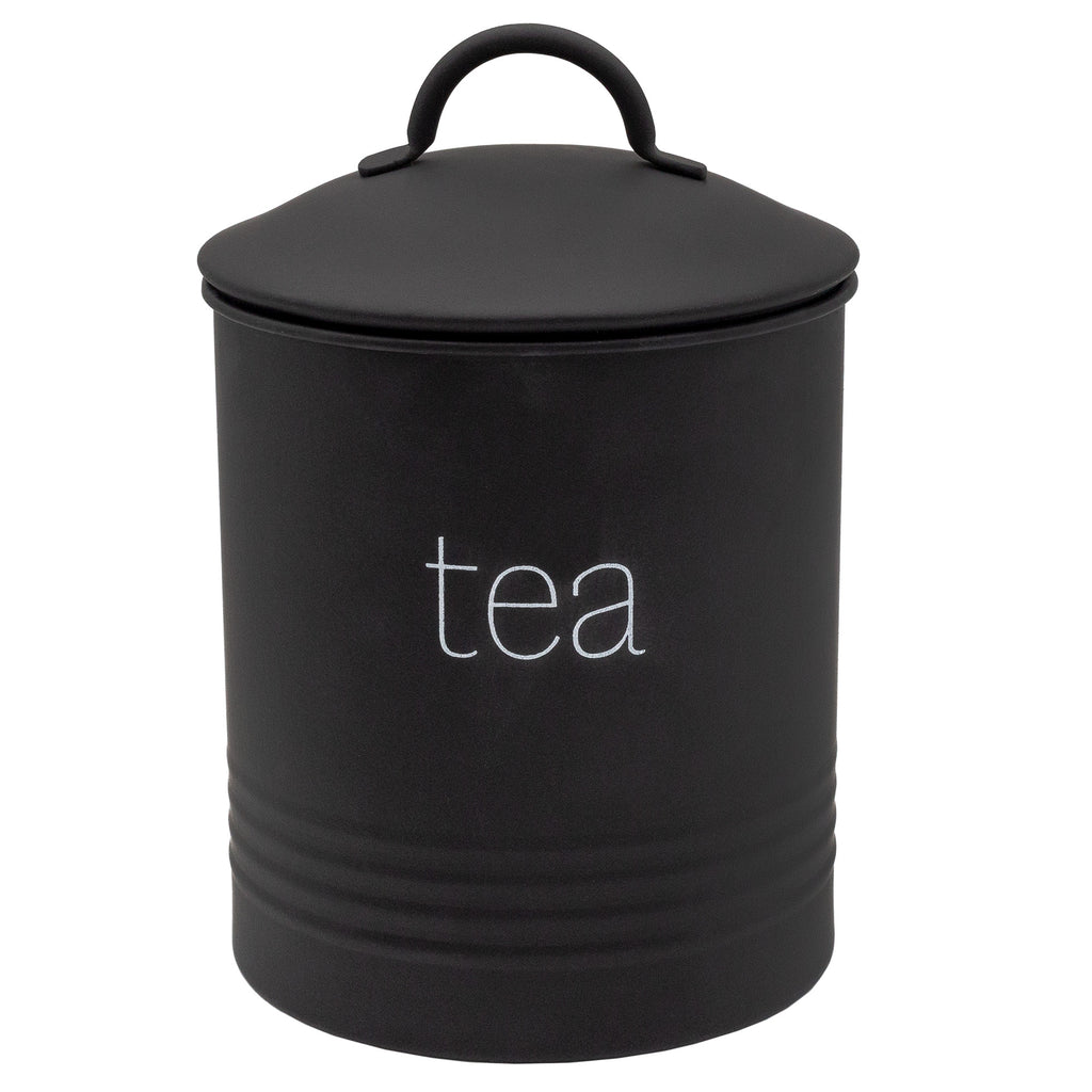 Enamelware Black Tea Canister (Case of 12) - 12X_SH_2202_CASE