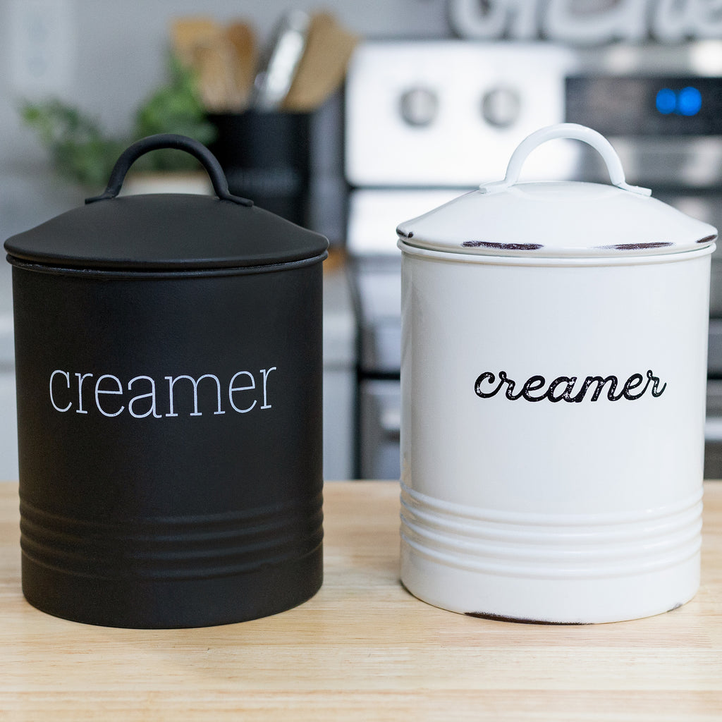 Farmhouse Creamer Canister (Black, Case of 18) - 18X_SH_2203_CASE