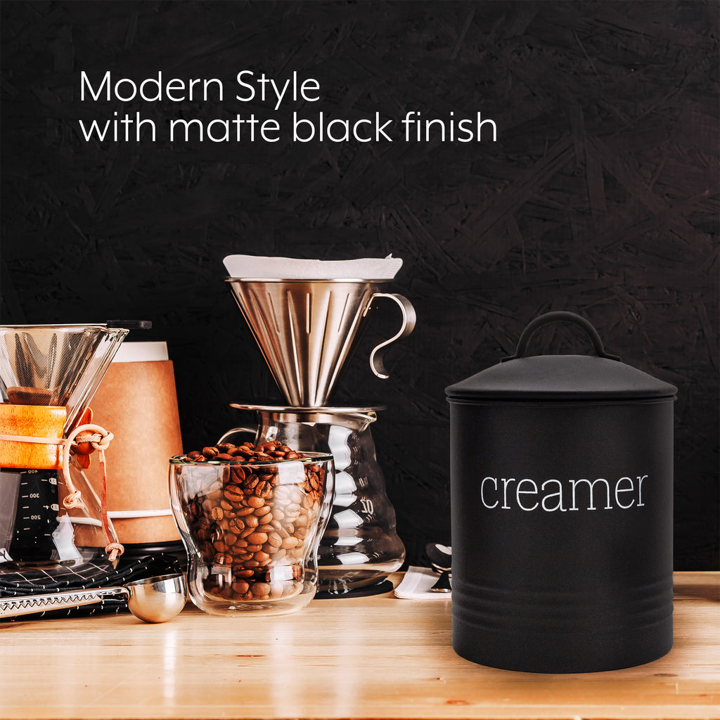 Farmhouse Creamer Canister (Black, Case of 18) - 18X_SH_2203_CASE