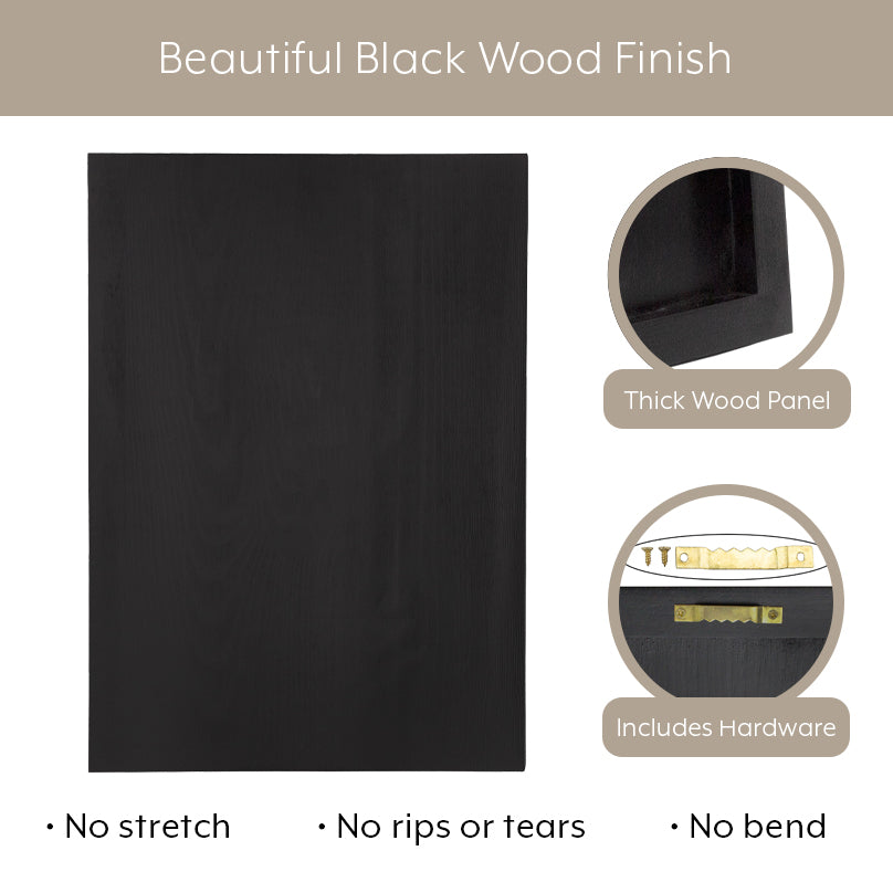 Blank Wood Plaques (2-Pack, Black, 12x16) - sh2217dar0y