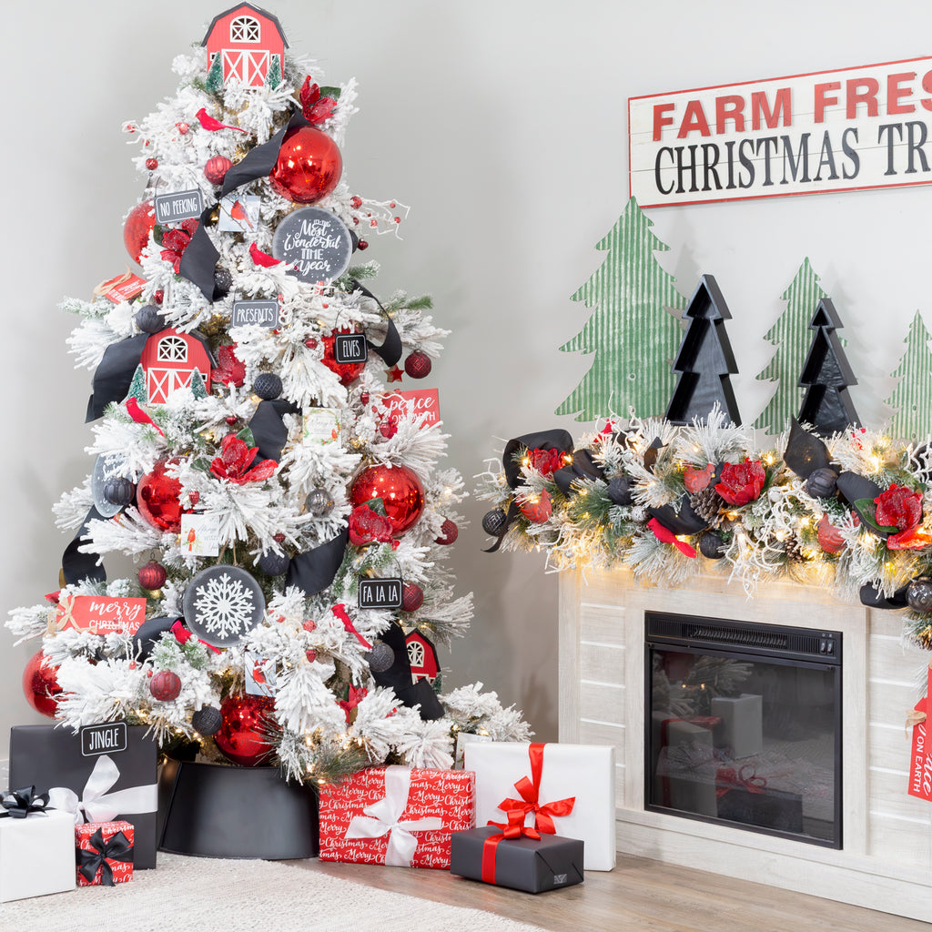 Farmhouse Ball Ornaments (Charcoal, Case of 72) - 12X_SH_2263_CASE