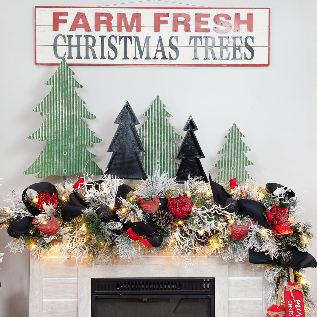 Farmhouse Ball Ornaments (Charcoal, Case of 72) - 12X_SH_2263_CASE