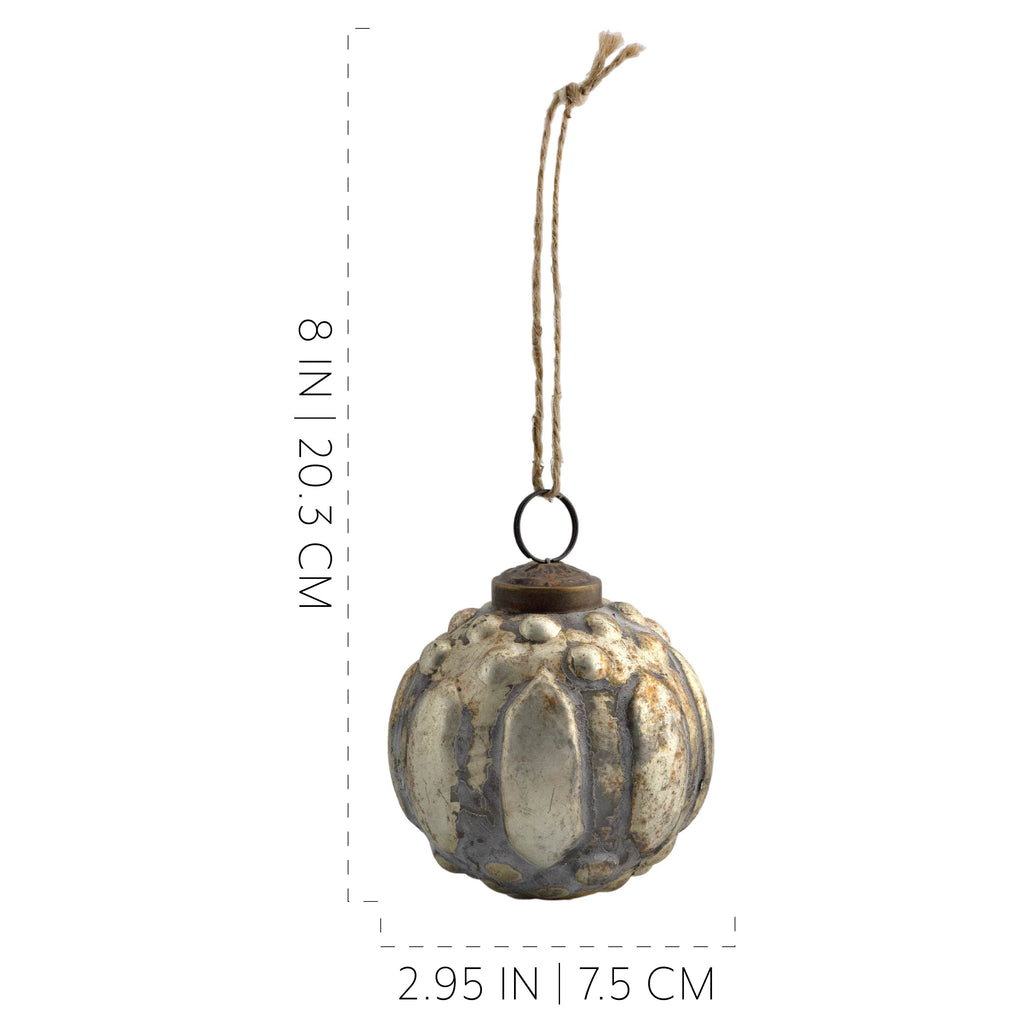 Farmhouse Ball Ornaments (Gold, Case of 12) - SH_2264_CASE