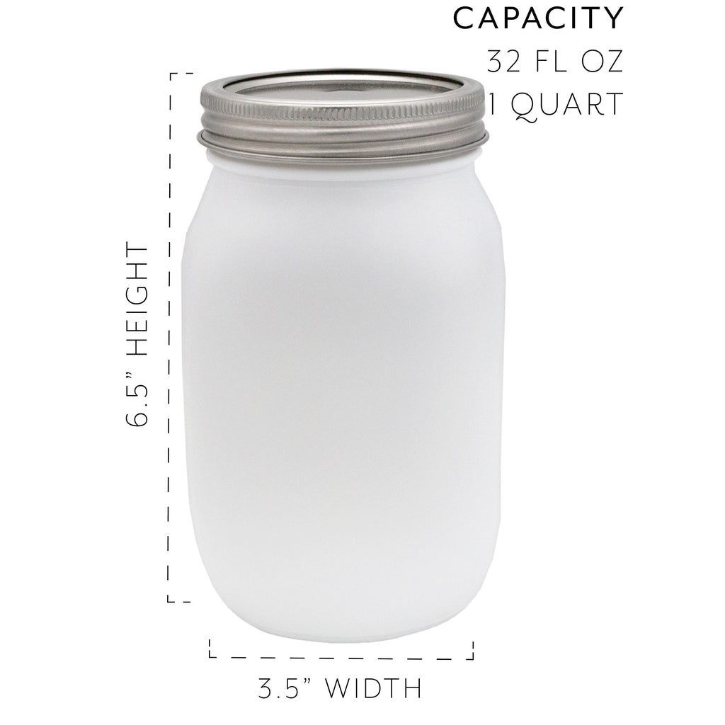 Farmhouse White Mason Jars (Case of 32 Jars) - 16X_SH_2247_CASE