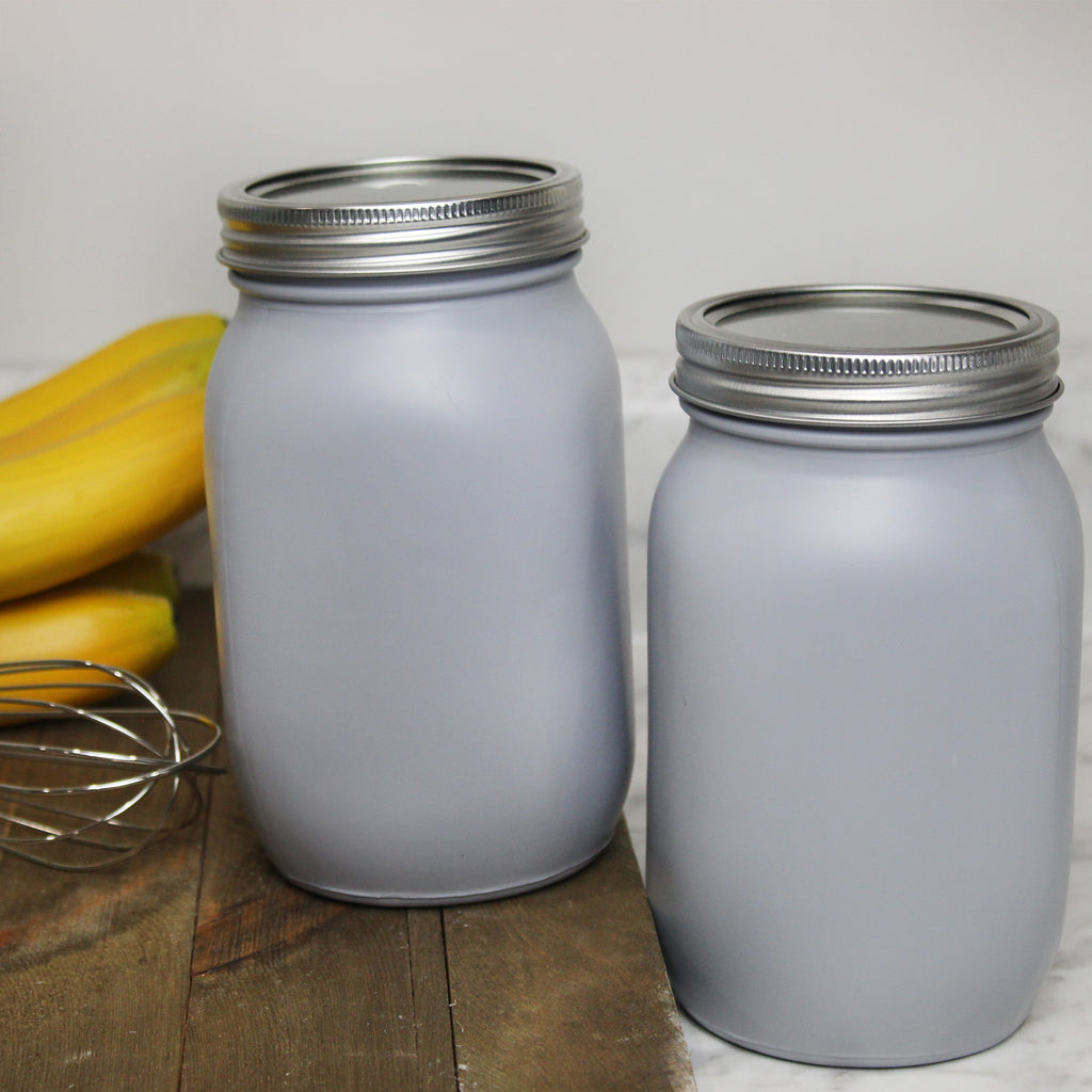 Farmhouse Gray Mason Jars (Set of 2) - sh2248dar0