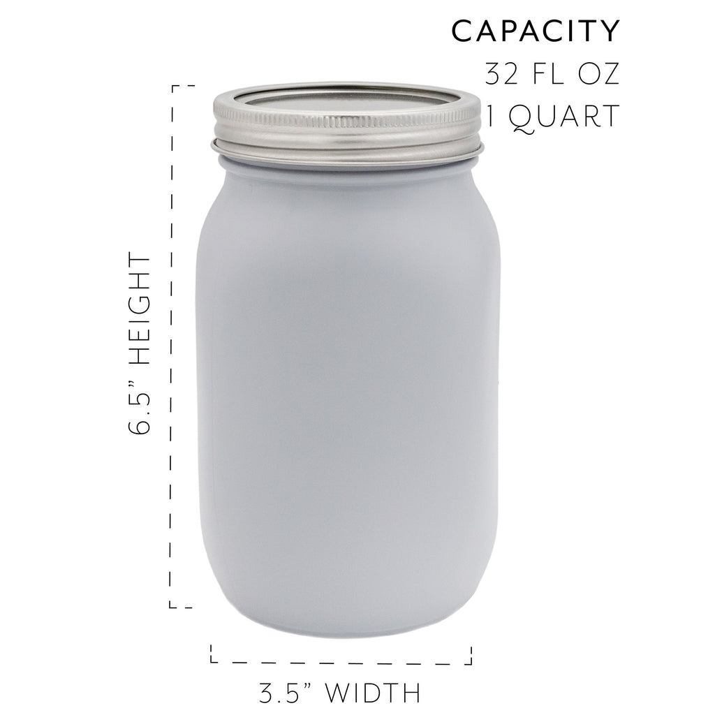 Farmhouse Gray Mason Jars (Case of 32) - 16X_SH_2248_CASE