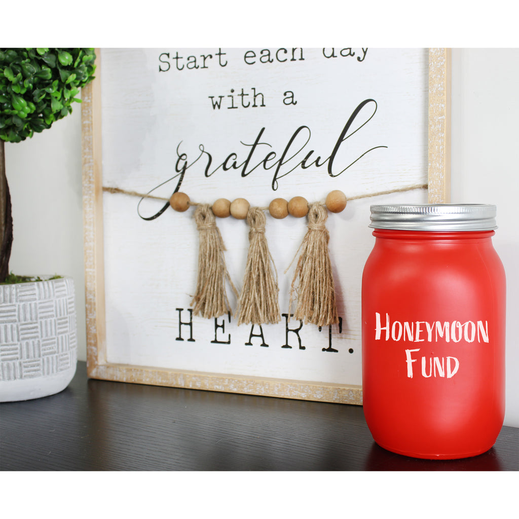 Red and White Mason Jars (Case of 8 Sets) - 8X_SH_2249_CASE