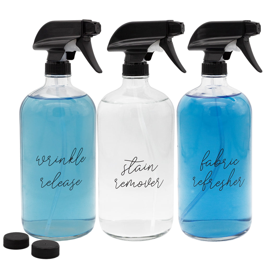 Laundry Glass Spray Bottles (Set of 3, 32oz) - sh2265dar0