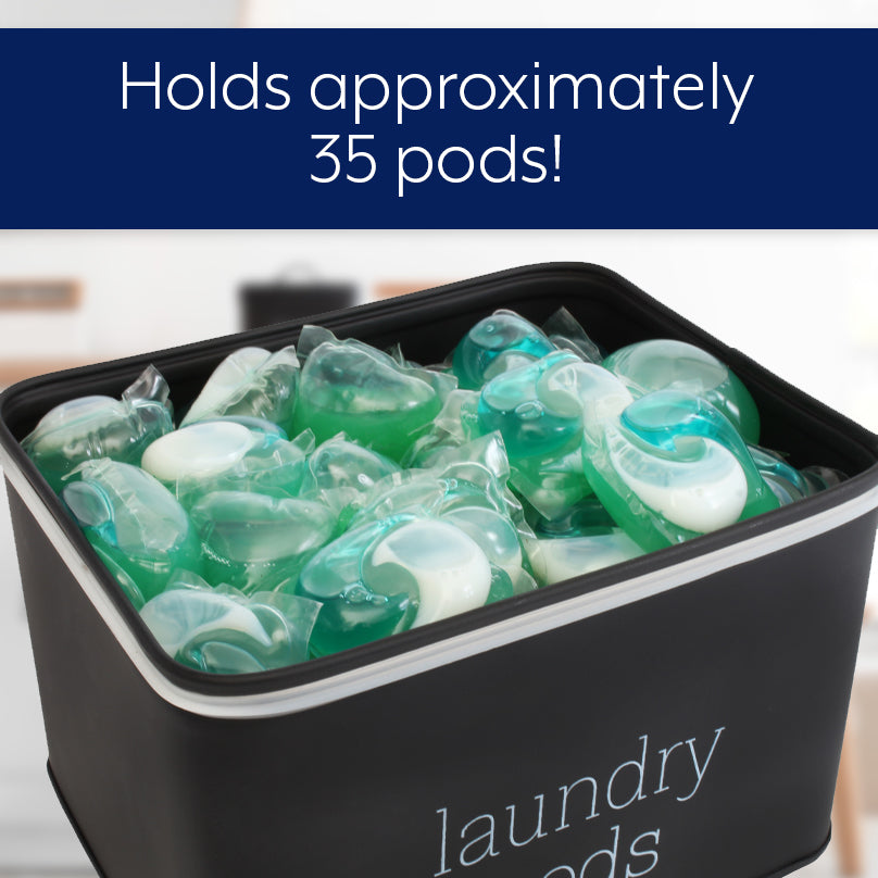 Enamelware Laundry Pod Holder (Black, Case of 18) - 18X_SH_2209_CASE