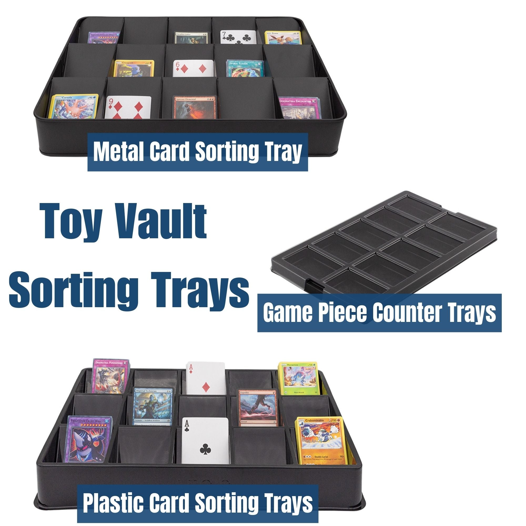 Toy Vault Game Piece Counter Trays (10-Pack); War Game and Board Game  Storage Sorting Organizers, Aegis Collection – Kurated Korner