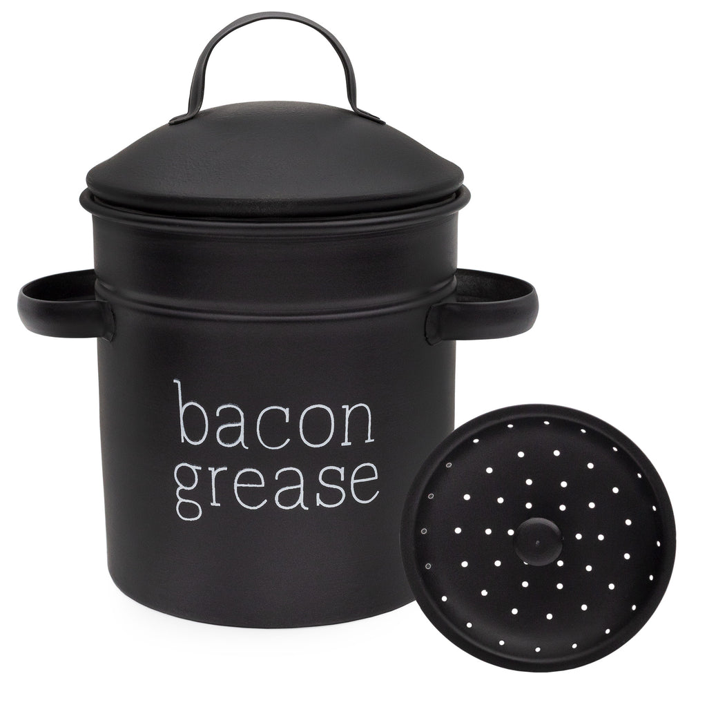 Black Farmhouse Bacon Grease Container (Case of 36) - 36X_SH_2228_CASE