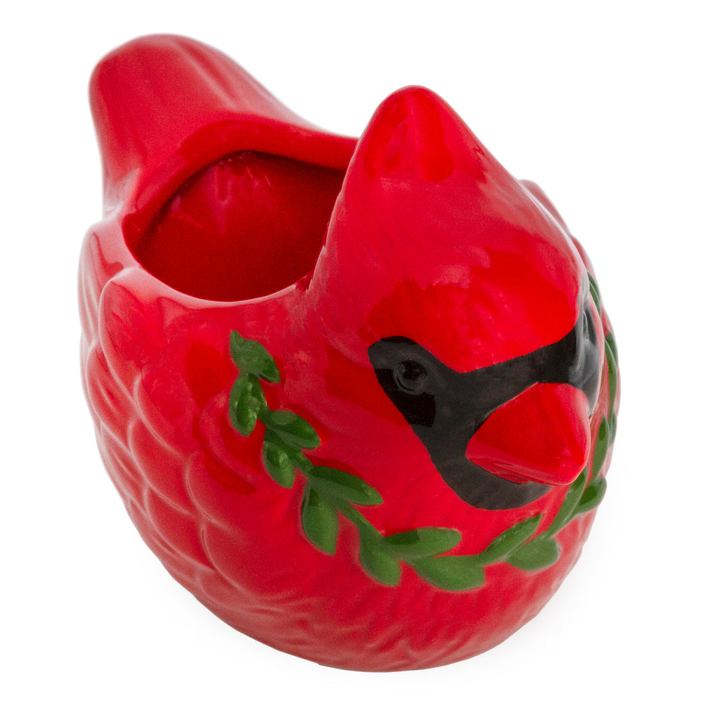 Christmas Cardinal Candy Dish (Ceramic, Case of 48) - 48X_SH_2277_CASE