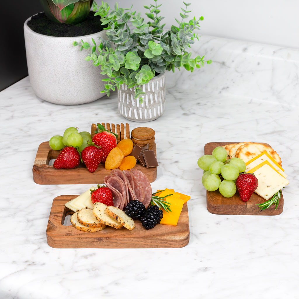 Mini Wood Charcuterie Boards (Set of 3) - sh2240ah1