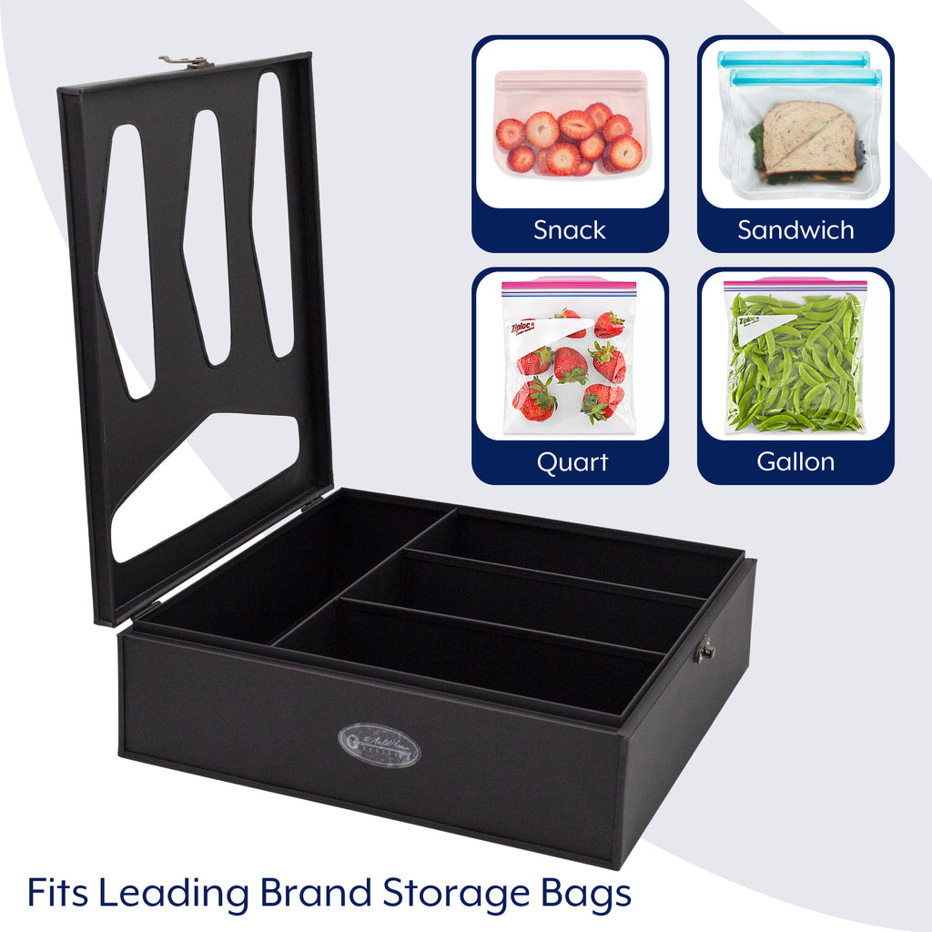 Black Enamelware Storage Bag Organizer - sh2243ah1