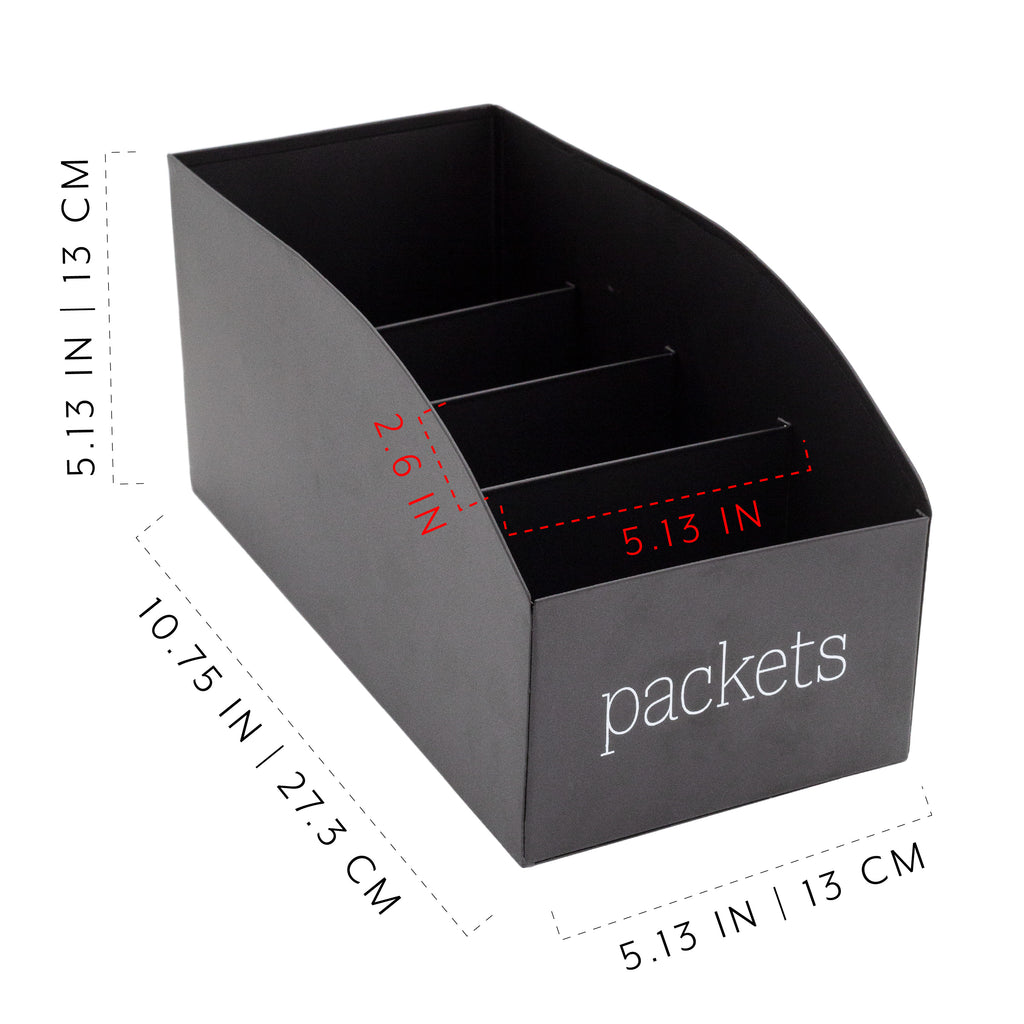 Contemporary Food Packet Organizers (2-Pack, Black) - sh2244ah1