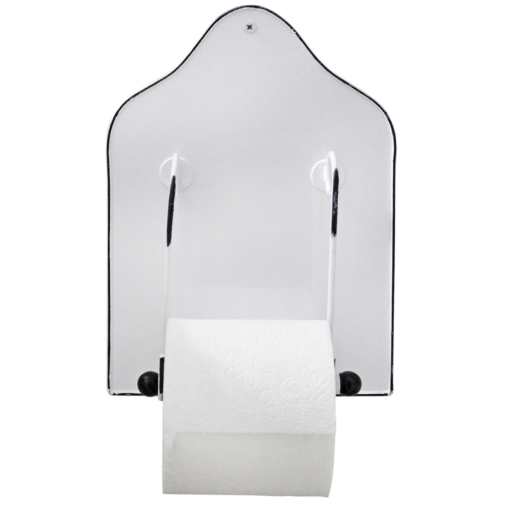 Enamelware Toilet Paper Holder (White) - sh2245ah1