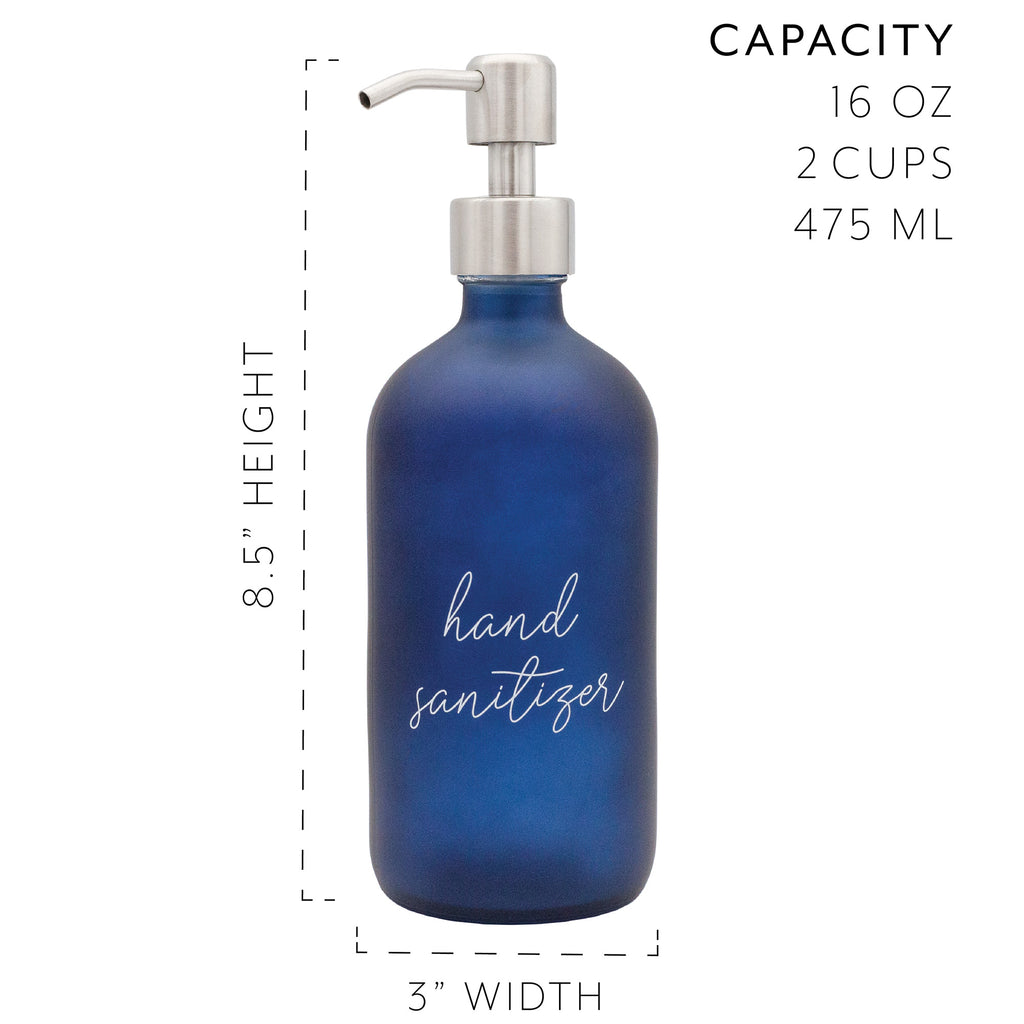 Lotion / Hand Sanitizer Pump Bottles (Blue, Case of 20 Sets) - 20X_SH_2252_CASE