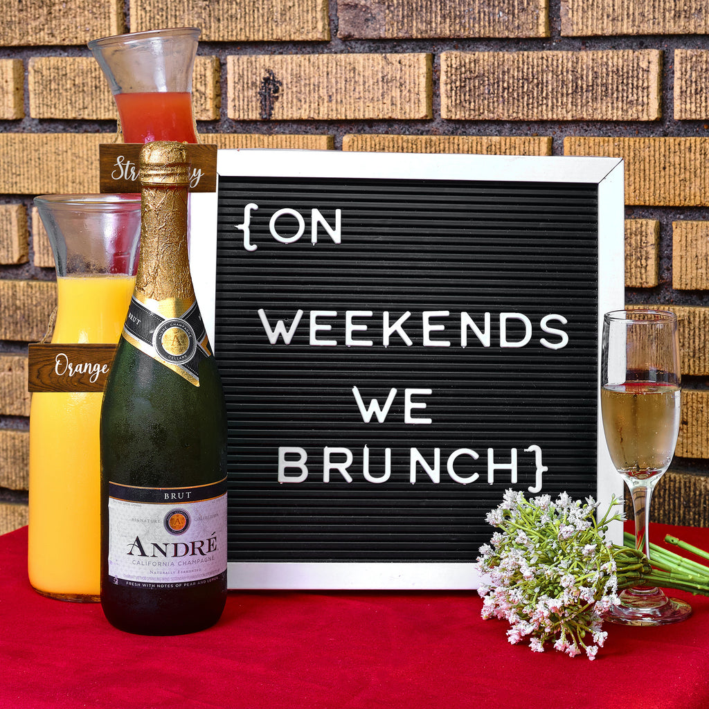 Rustic Wood Beverage Sign Set (7-Sign Mimosa Set) - sh2257dar0