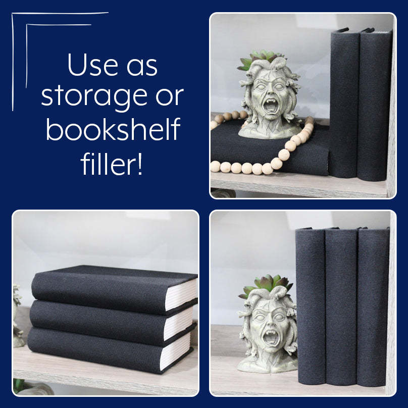 Faux Book Stack (Black, Case of 4 Sets) - 4X_SH_2270_CASE