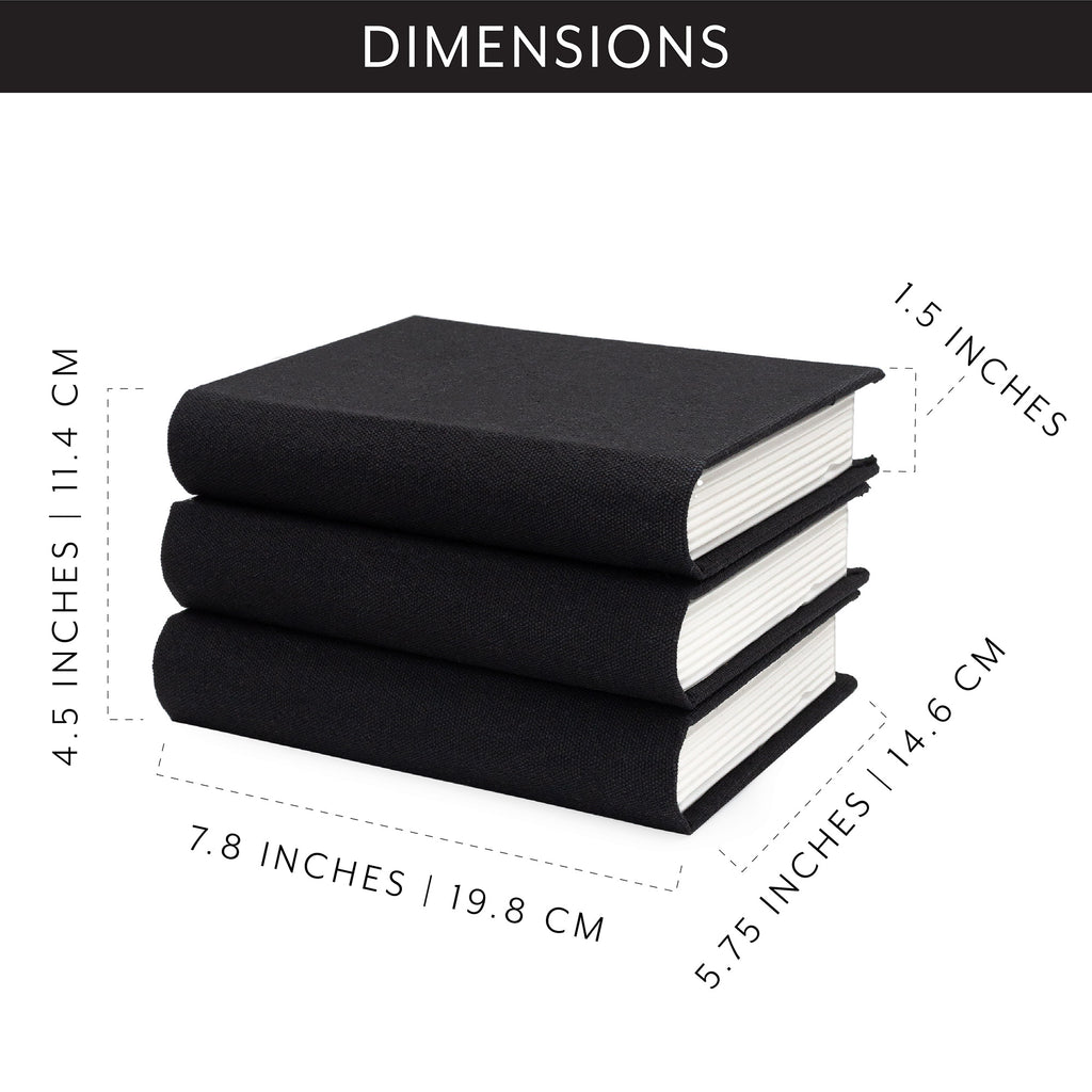 Faux Book Stack (Black, Case of 4 Sets) - 4X_SH_2270_CASE