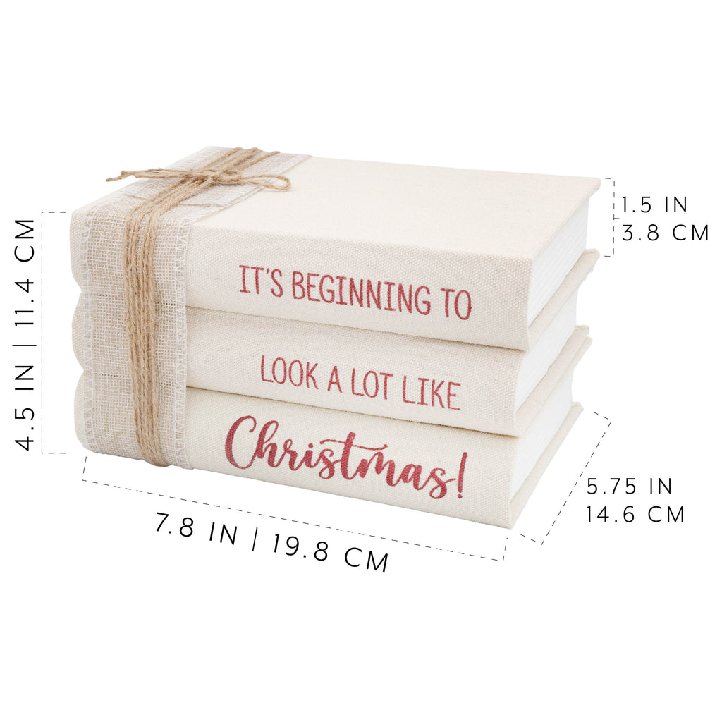 Christmas Faux Book Stack (Case of 4) - SH_2272_CASE