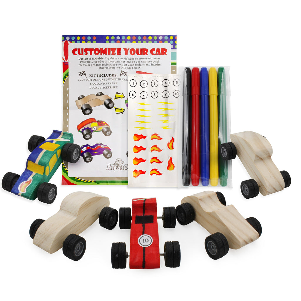 DIY Craft Wood Car Kit (Case of 36 Sets) - 36X_SH_2151_CASE