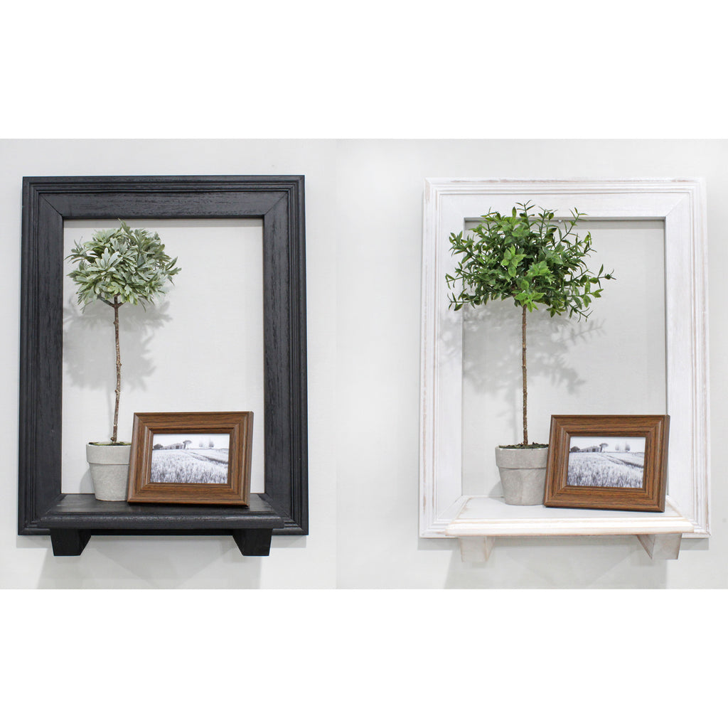 Farmhouse Window Floating Shelf (Black) - sh2288ah1