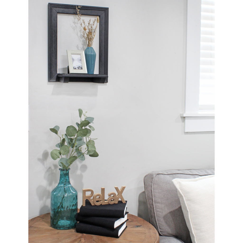 Farmhouse Window Floating Shelf (Black, Case of 5) - 5X_SH_2288_CASE