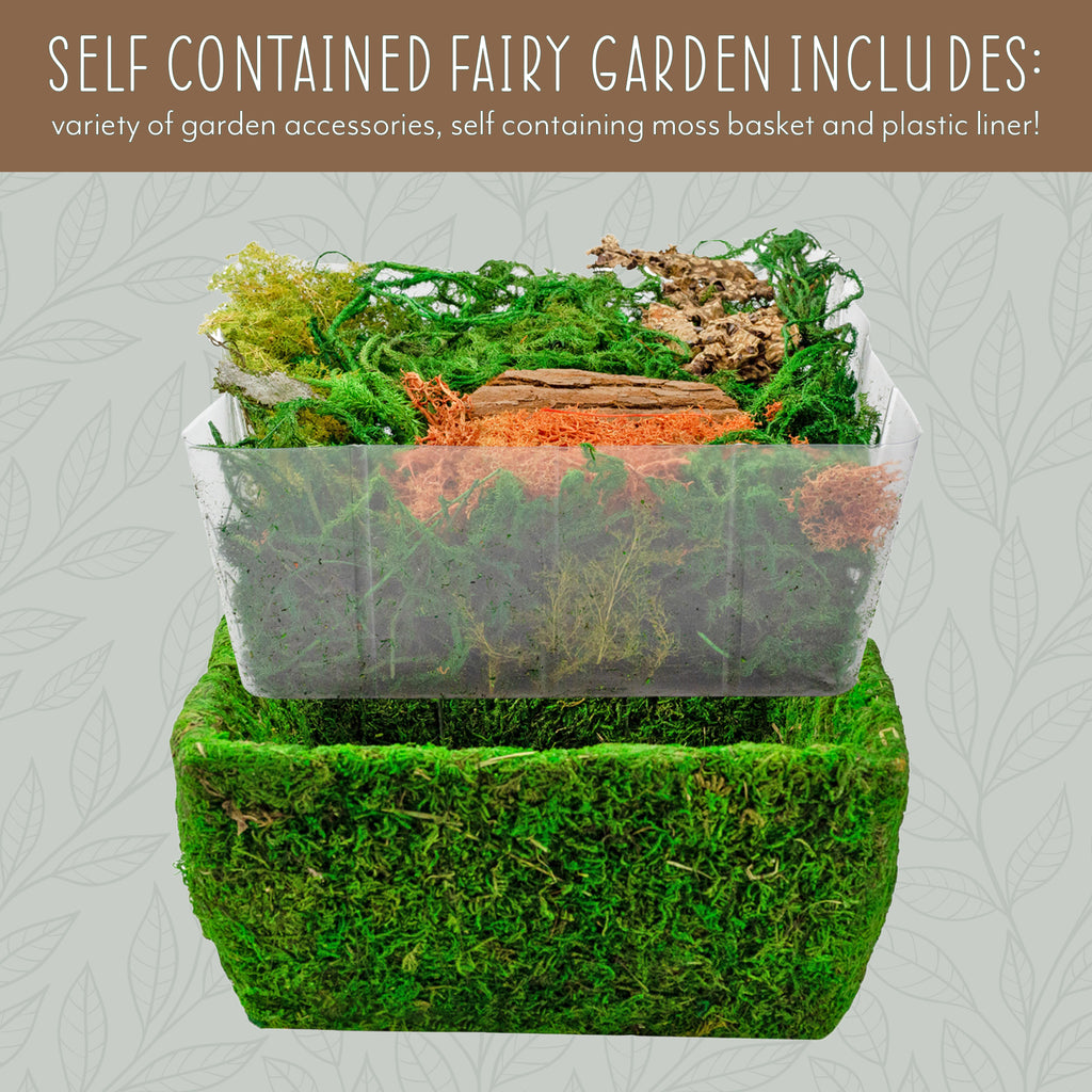 Square Fairy Garden Display (Case of 8) - 8X_SH_2305_CASE