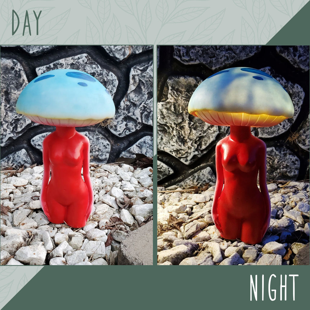 Mushroom Lady Solar Statue (Case of 4) - 4X_SH_2314_CASE