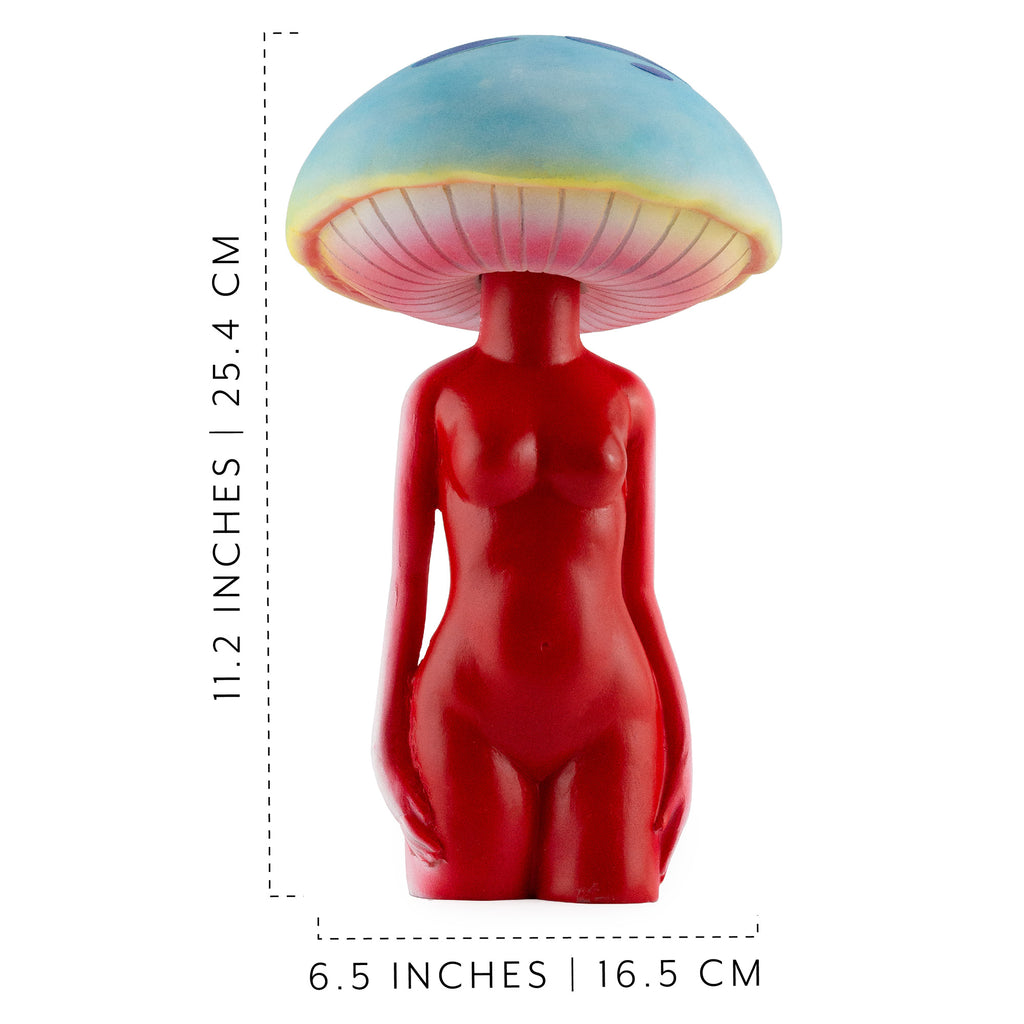 Mushroom Lady Solar Statue (Case of 4) - 4X_SH_2314_CASE