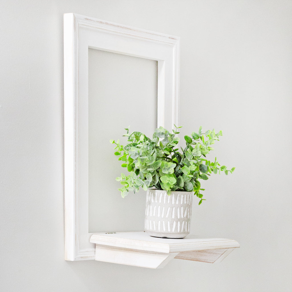 Farmhouse Window Floating Shelf (Whitewashed) - sh1947ah1