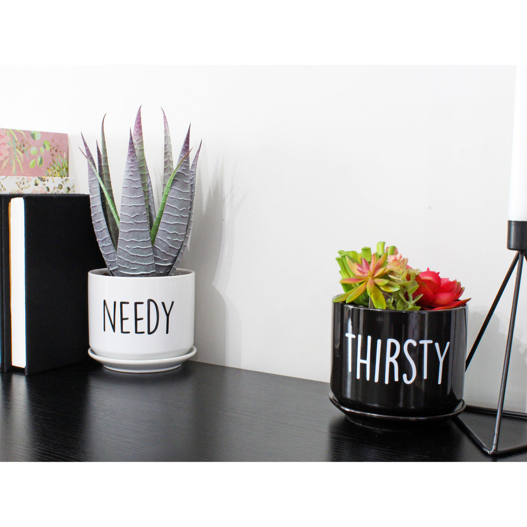 Needy and Thirsty Planter Pots (Case of 9) - 9X_SH_2351_CASE