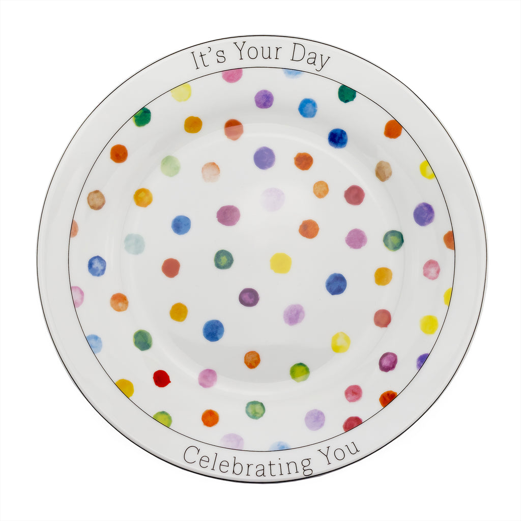 Decorative Birthday Plate, Special Occasion It’s Your Day Ceramic Gift Plate - sh2373dar0