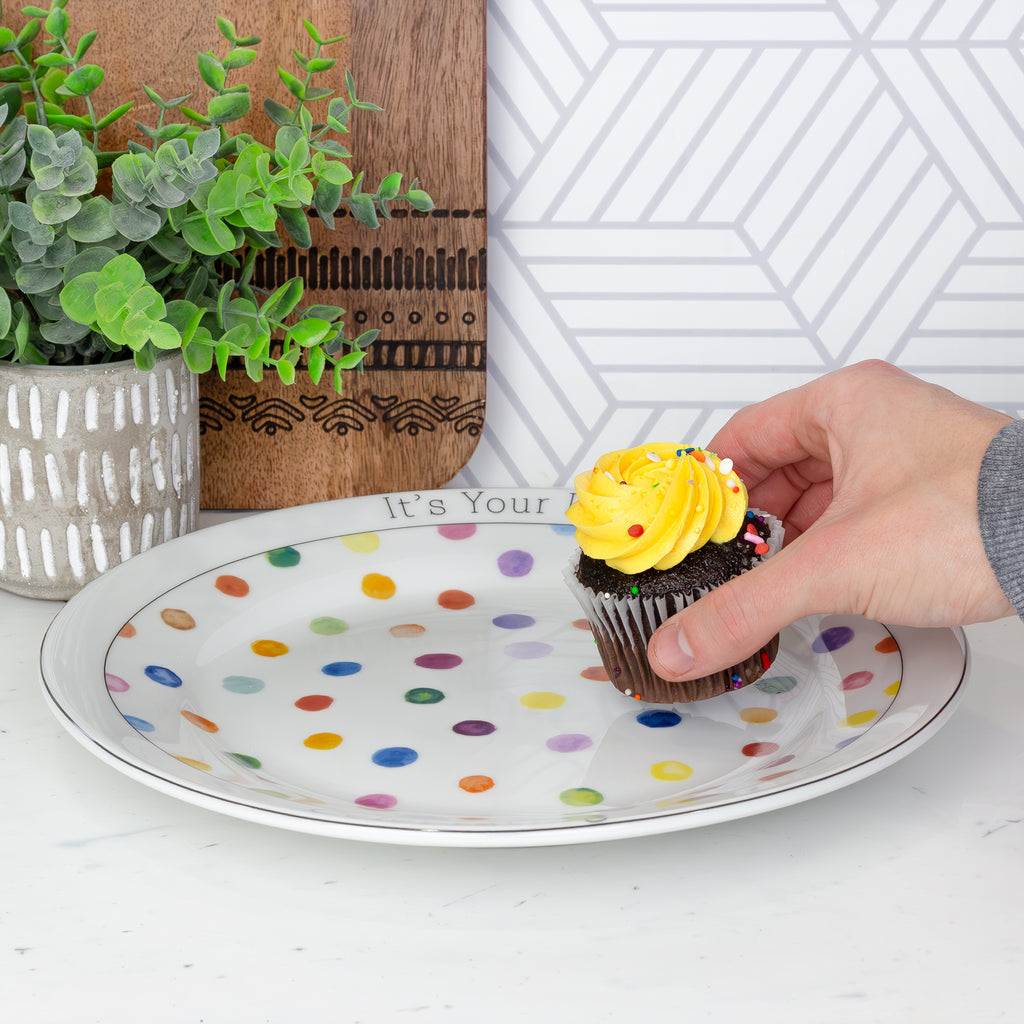 Decorative Birthday Plate, Special Occasion It’s Your Day Ceramic Gift Plate - sh2373dar0