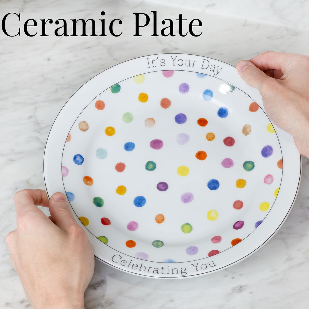 Decorative Birthday Plate, Special Occasion It’s Your Day Ceramic Gift Plate - sh2373dar0