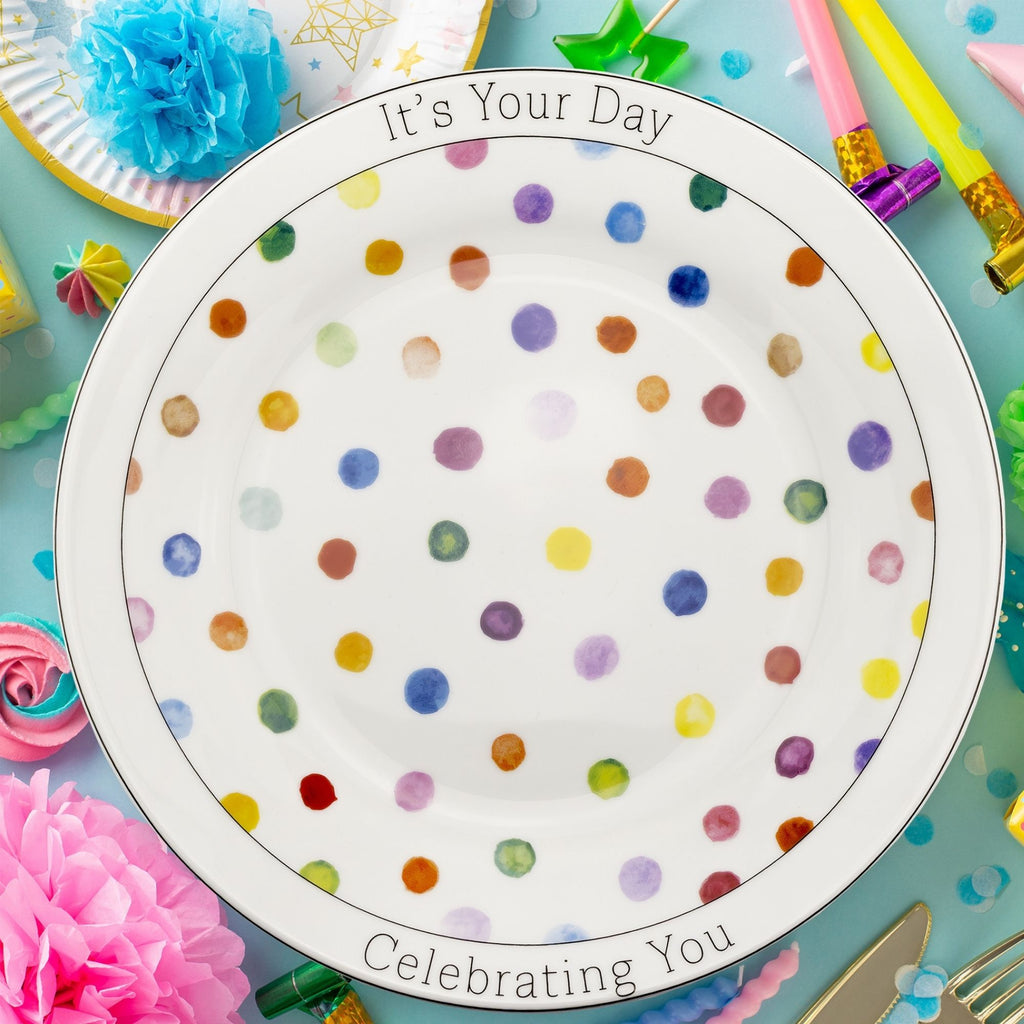 Decorative Birthday Plate, Special Occasion It’s Your Day Ceramic Gift Plate - sh2373dar0