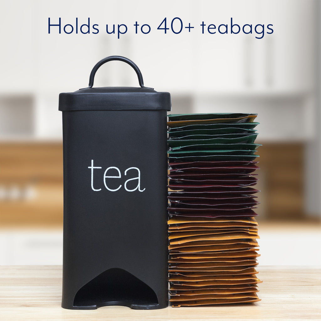 Farmhouse Enamelware Tea Bag Holder (Black, Case of 30) - 30X_SH_2361_CASE